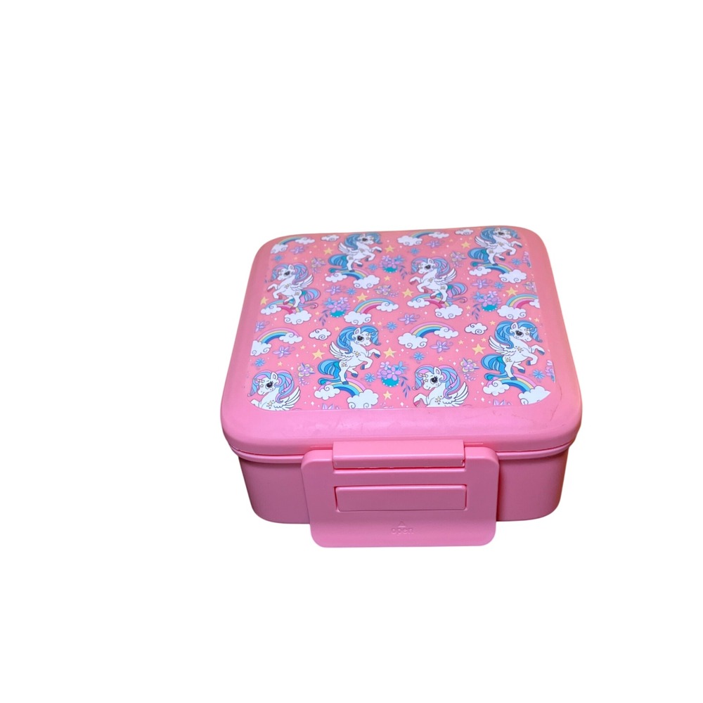 Pink Unicorn Bento Lunch Box Set with Insulated Stainless Steel Food Jar Jar - Picture 1 of 8
